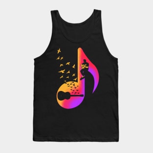 Acoustic Guitar Player Tank Top